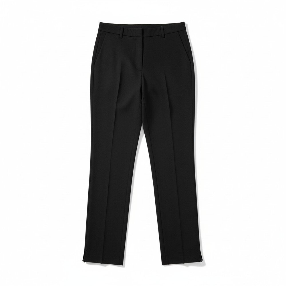 BCBGMAXAZRIA Black Straight Leg Dress Pants Size 4 | Tarik Style RN D2GO57
